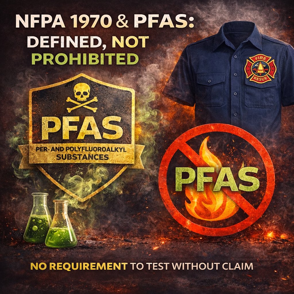 NFPA 1970 on Station Wear is not what you think. Choose wisely, Choose Natural Fibers