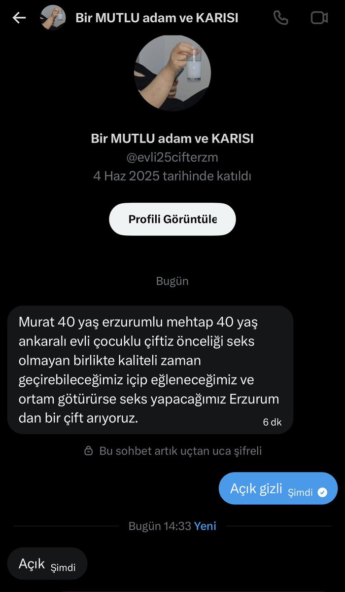 Çift bulma ve itiraf sayfası tweet media