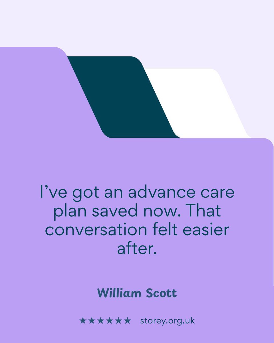 StoreyOrgUK's tweet image. I've got an advance care plan saved now. That conversation felt easier after.

#AdvanceCare, #FamilyTalks, #PlanningAhead, #PeaceOfMind, #Storey