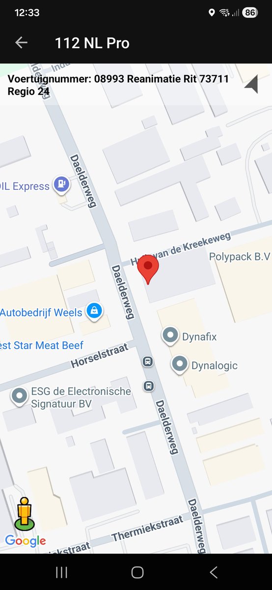 Reanimatie met zeer hoge spoed in Nuth