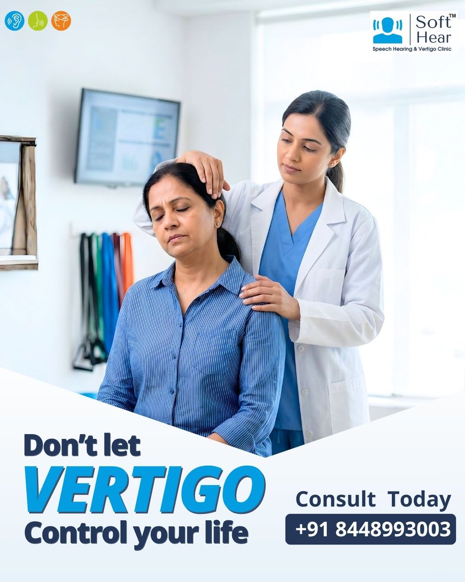 hear_soft's tweet image. Vertigo is more than just dizziness
it can affect your balance, confidence, and daily life. At Soft Hear, we offer expert evaluation and care to help you regain stability. 

#VertigoCare #BalanceHealth #DizzinessTreatment #HealthyLiving #softhear