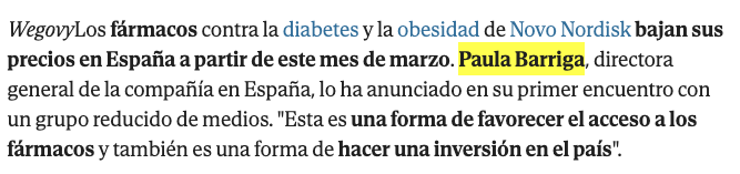 España es ese país donde el responsable de Transportes se apellida Puente, el banquero Botín, el guardia civil Balas… y la representante de Ozempic, Barriga.
