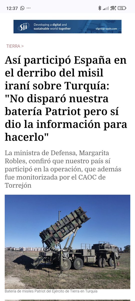 🚨 SON DAKIKA | İspanyol ordusu, son birkaç saat içinde Türk topraklarına doğru ilerleyen bir füzeyi engelledi.