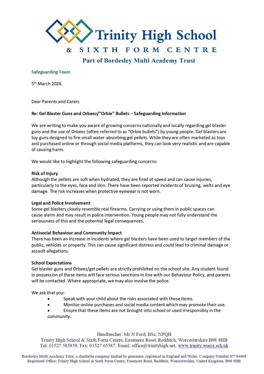 Trinity High School tweet media