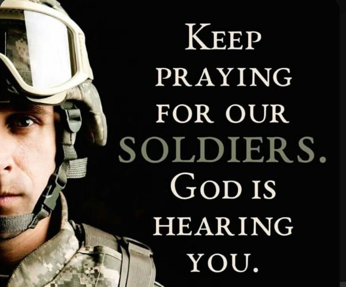 Dear Father in Heaven,

Please protect our troops at all costs

AMEN 🙏