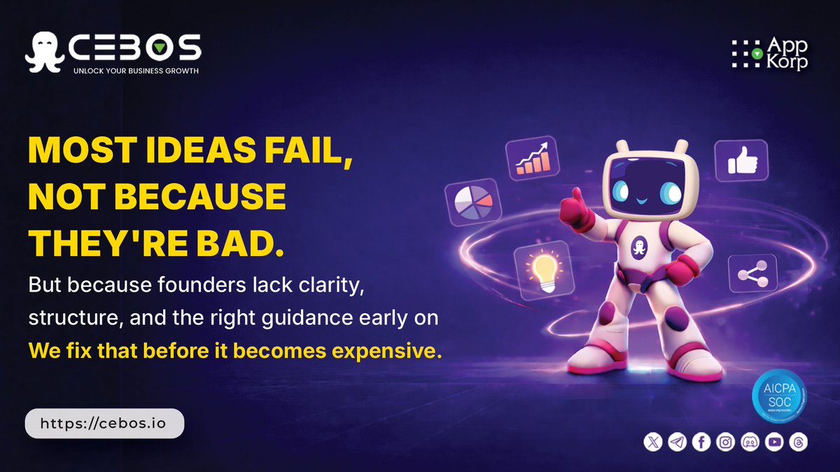 _cebos's tweet photo. A strong vision isn’t enough.
It needs validation, planning, and the right support system.
We bring structure before setbacks hit.

Get your first premium valuation at 80% OFF: https://t.co/TFT0LLN2Yz
#CEBOS #BusinessValuation #IdeaValuation https://t.co/OIuwlgAF1D