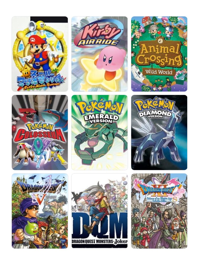 スプラ、スマブラも入れたかった🥹

#My9Games #私を構成する9つのゲーム
my9games.com/s/73225f859394…