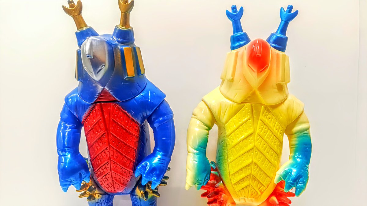 今年は #帰ってきたウルトラマン 放送55周年✨

タッコングやベムスターなど、個性的なデザインの怪獣達が多く登場し、

当初は怪獣達に敗北を喫し、自身の強化に励む #ウルトラマン の活躍も好きでした🤗

生まれて初めて手に取ったブルマァク怪獣は、なぜかキングボックルです😅
#あなたのソフビ紹介