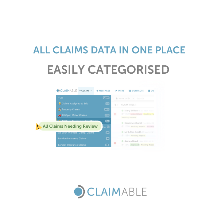 claimable's tweet image. Delayed claim handling is a common trigger for bad faith insurance claims. A clear, well-organised view of every claim and all its data, isn’t just helpful, it’s vital. 
#claimable #claimsoftware #claimsmanagement #riskmanagers