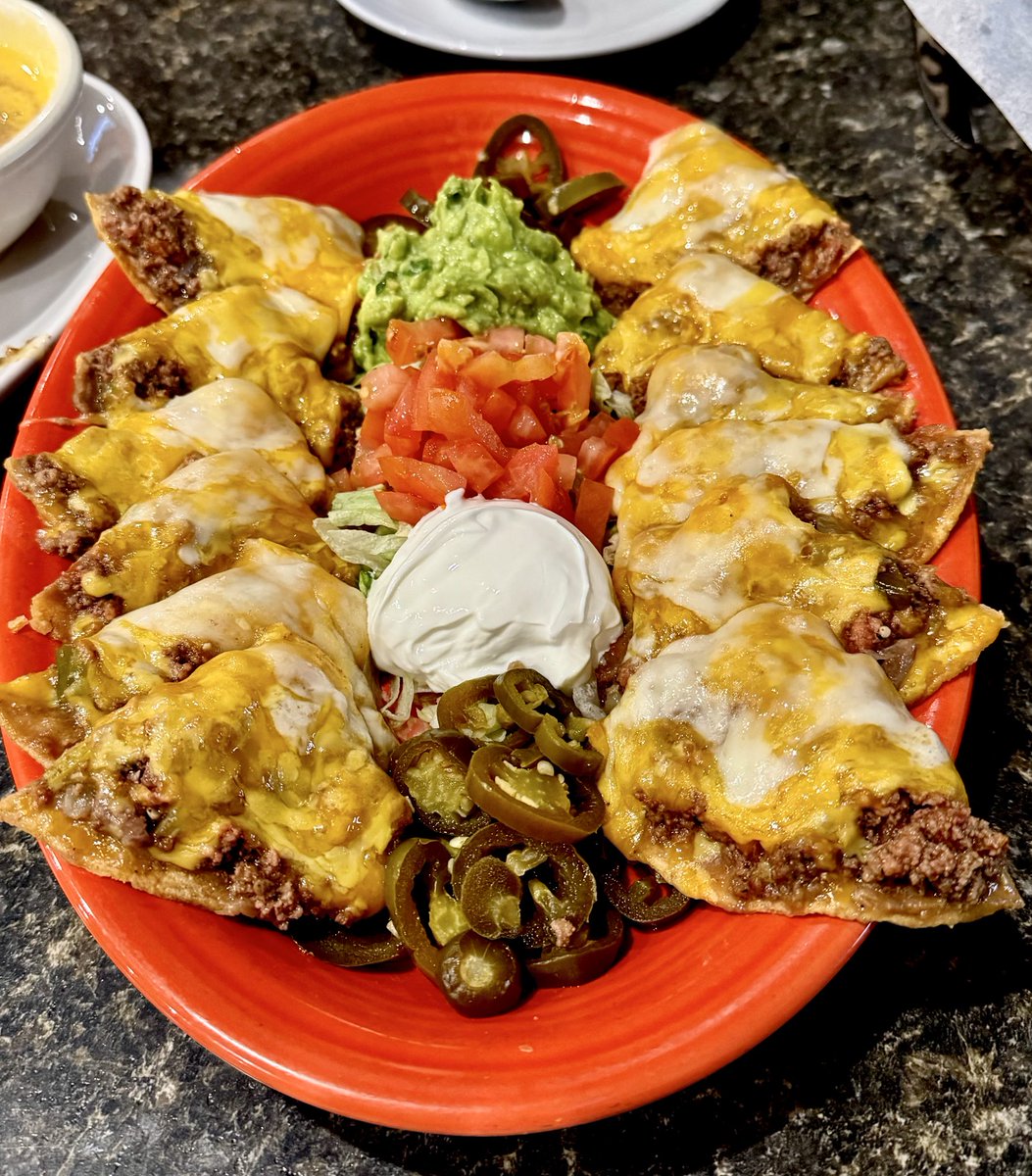 These are proper Texas nachos. You'll note that each chip is ...