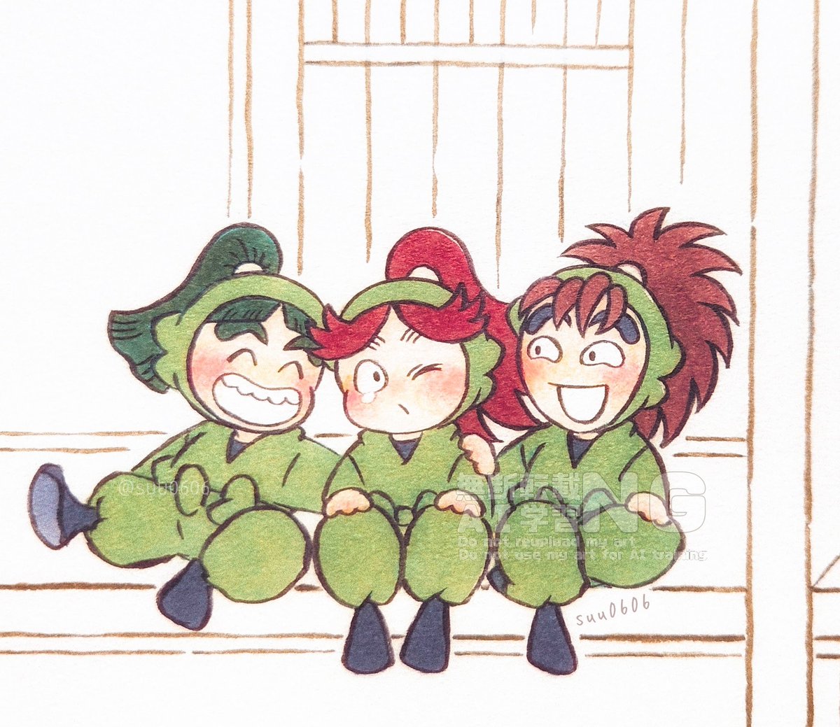 「滑り込み三ろの日!」|すうのイラスト