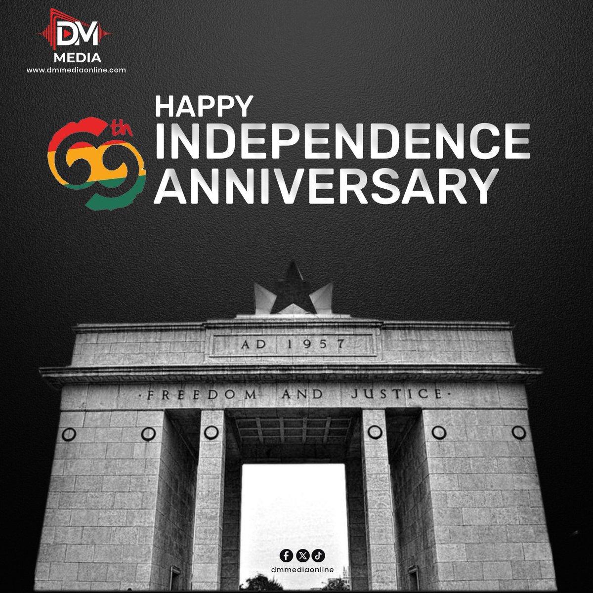 DMMediaOnline's tweet photo. #6thmarch DM MEDIA WISHES EVERY GHANAIAN A HAPPY INDEPENDENCE. https://t.co/2CDWZZ42w9