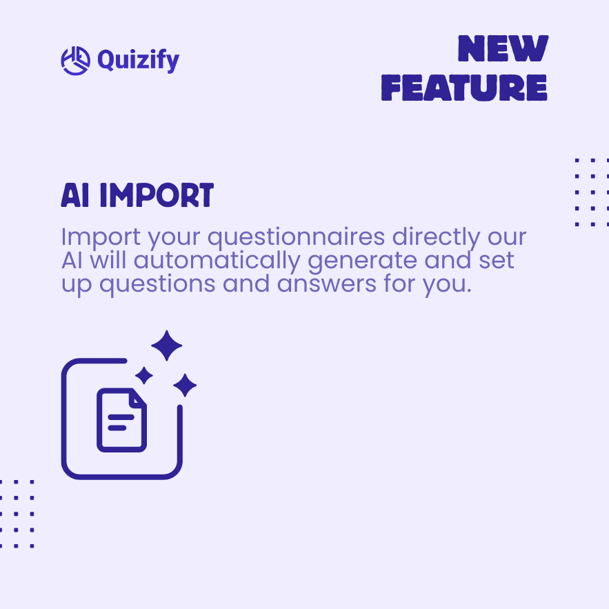 Quizifyio's tweet photo. 🤖 Import once. Done instantly.
Upload your questionnaire and let AI generate questions and answers automatically. Save hours of manual work. 🚀
👉 Try it now: https://t.co/XRTDxqm0aQ

#Quizify #AIImport #AIFunnels #NoCodeTools #MarketingAutomation https://t.co/nUlL5TQAsV