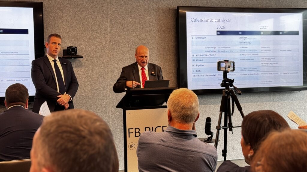 ClinuvelNews's tweet photo. CLINUVEL was pleased to present at the #TwilightInvestorBriefing hosted by @MonsoonComms in Melbourne on 3 March 2026, focused on dividend paying companies.  CFO Peter Vaughan and Head of Australian Operations & Investor Relations Malcolm Bull told CLINUVEL’s story to the investment community, highlighting the journey to profitability, now maintained for 9 1/2 years, and the payment of dividends for 8 consecutive years. 

There was strong interest in the Company’s results for the half year to December 2025 and ongoing expansion to assist new patient populations, particularly vitiligo.  

Thank you to Monsoon Communications and FB Rice for hosting the event and enabling us to highlight the determination and persistence needed in the biotech sector to achieve and maintain profitability and dividends.  

#Dermatology #BioTech #Pharma #Vitiligo #EPP #SkinHealth #Science #ASX #Peptides $CUV.AX $CLVLY