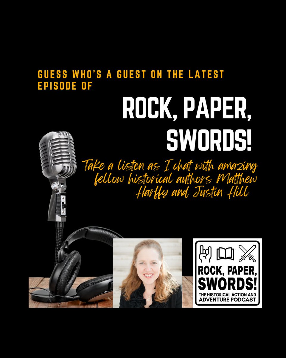 Lit_Gal's tweet image. I had a BLAST discussing writing historical fiction, my relocation to York, UK, and how put myself in a wheelchair with @MatthewHarffy &amp;amp; Justin Hill! Take a listen!
Rock, Paper, Swords #historicalfiction #bookpodcast #york
📷 open.spotify.com/episode/4rQuAi…...
📷 youtu.be/34T6jr1YQb8
