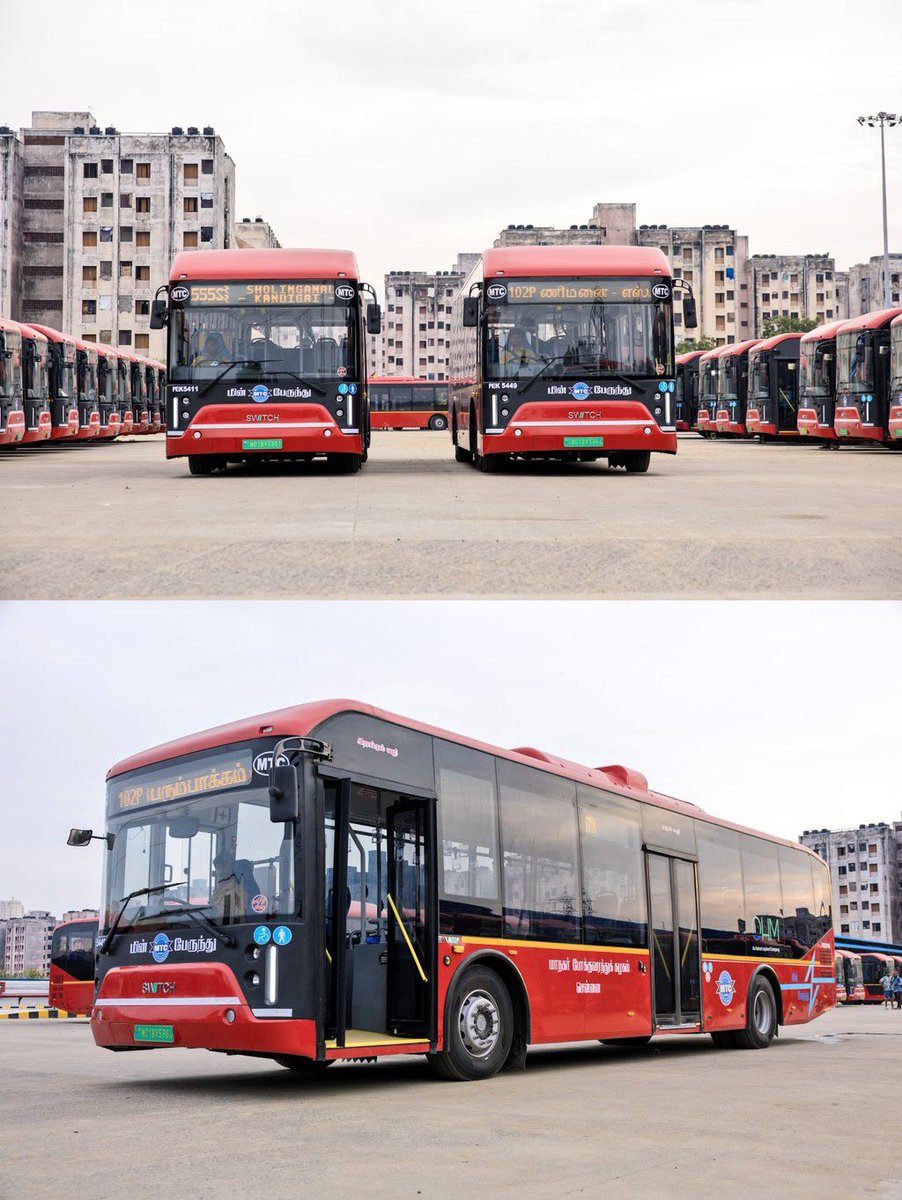 UpdatesChennai's tweet photo. Crazy...🤯😍
Chennai MTC has floated tenders for procurement of 1,000 AC Low Floor Electric Buses under the same Gross Cost Contract Model... #Chennai #EBus https://t.co/Y0W6kPOWw7
