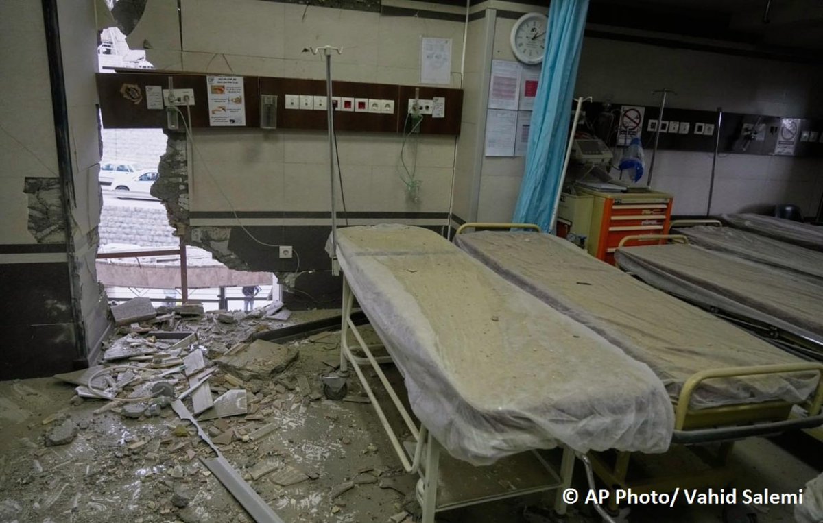 💀EEUU/ISRAEL HACIENDO LO DE SIEMPRE:BOMBARDEAR ESCUELAS Y HOSPITALES CON IMPUNIDAD ABSOLUTA💀.

🇺🇳 🇮🇷 La OMS confirmó ataques a 13 centros médicos en Irán, anunció su director general, Tedros Adhanom Ghebreyesus

La OMS también investiga de que al menos cuatro médicos murieron