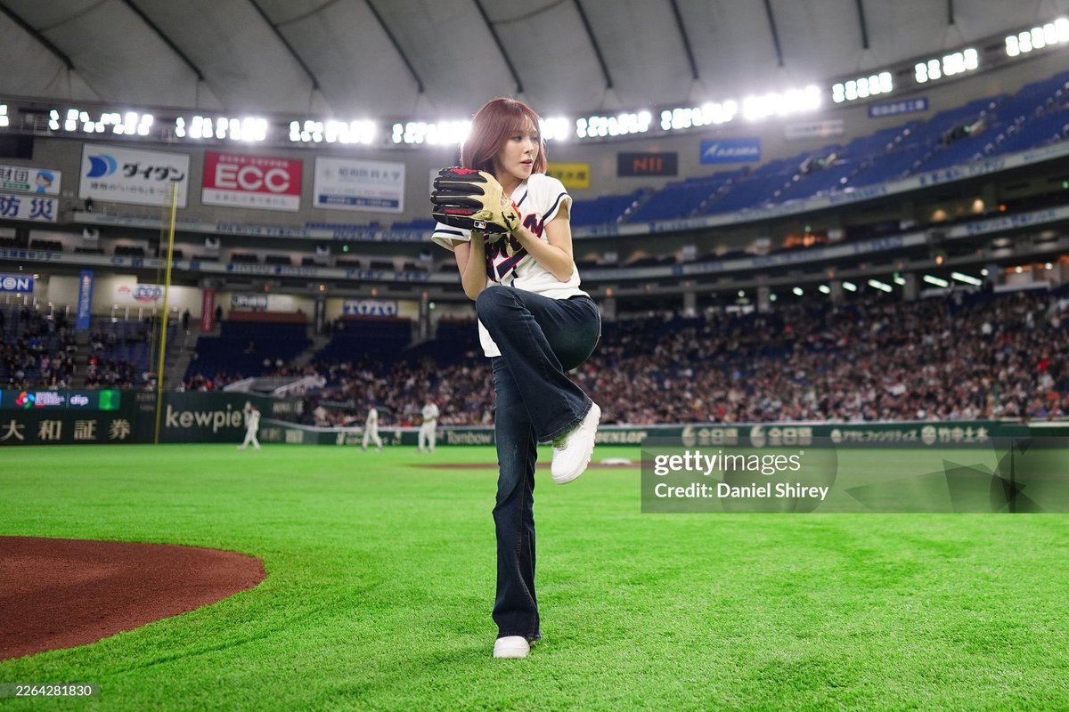 พี่ getty images ตามถ่ายน้องวานงานเบสบอล เก็บทุกช็อต แล้วสวยทุกมุมเลย