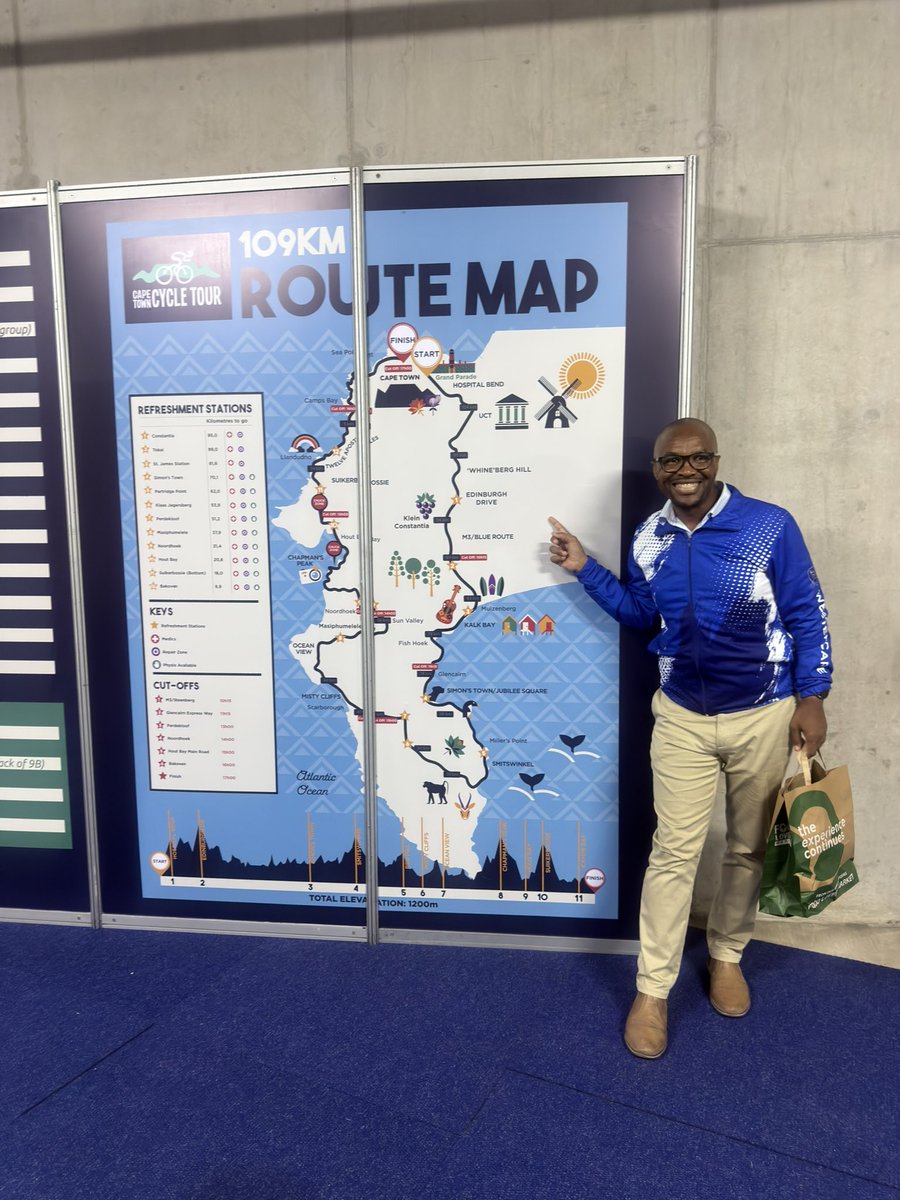 ricardomackenzi's tweet photo. Collected my #ctcycletour pack!
The gees is amazing with great South African brands on display and people like @eltondavids25 bragging about his 25 cycle tours.🚴♀️🚴♀️😜😜
The #cycletour expo is amazing with something for everyone! 😀🚴♀️
@CTCycleTour https://t.co/WVaNgixsJ7