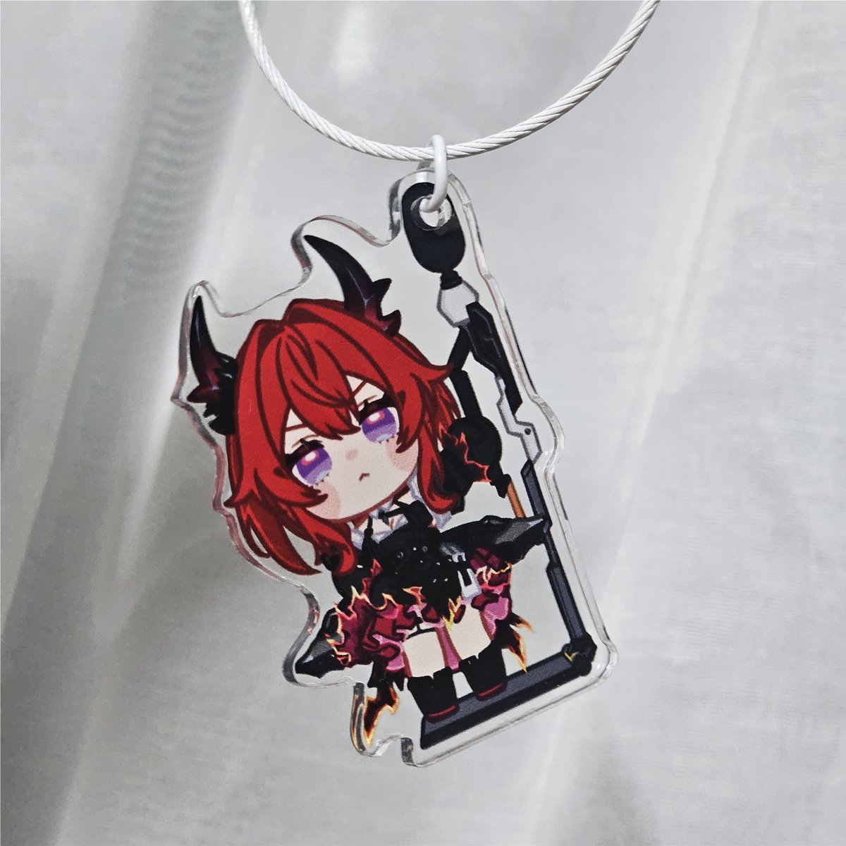 보부상이 또 수상한 굿즈를 
만들었는데 구경하실 분?👀
🚏#엔드필드 집라인 키링🚏 입니다

원충으로 와이어를 화이트로 갈지
캐릭터에 맞춘 컬러로 할지 고민이네요🥲🥲
3월 서코에서 판매합니다😍😍
#이본 #레바테인