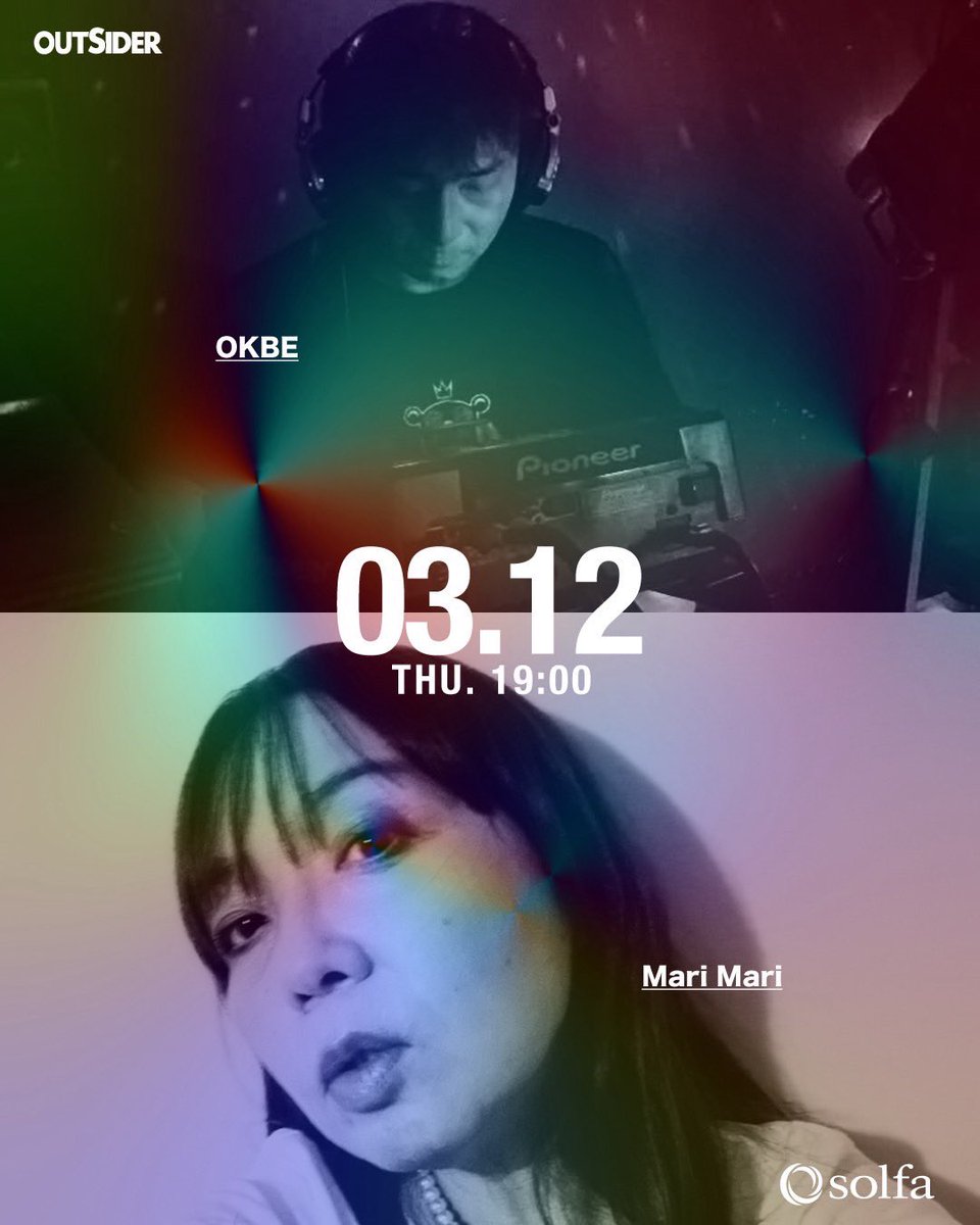 dj_ogaway's tweet photo. 毎月開催のDJパーティー「OUTSIDER」
今月は12日19時〜
中目黒でお待ちしてます✨
🔻MAIN
19:00–19:40  Miccho
19:40–20:30  Goto 
20:30–21:30  Mari Mari
21:30–22:30  OKBE
22:30–23:20  Ogaway
🔻LOUNGE 
19:00–20:10  meg
20:10–21:20  kotti 
21:20–22:20  A9
22:20–23:20  Zenichi Shirataki https://t.co/QQQrsJyQrT