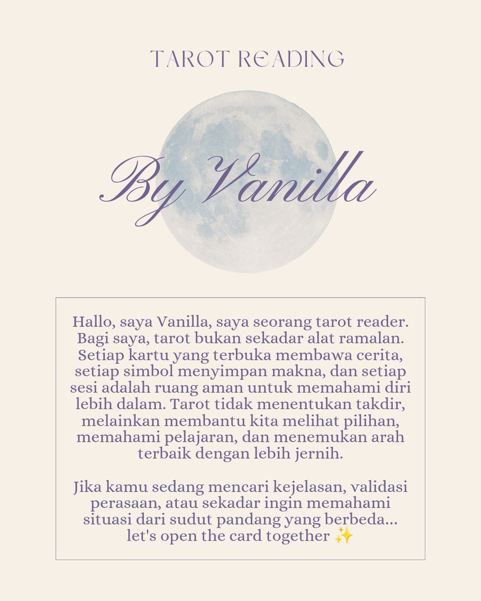 Vanilla - Tarot Reading tweet media