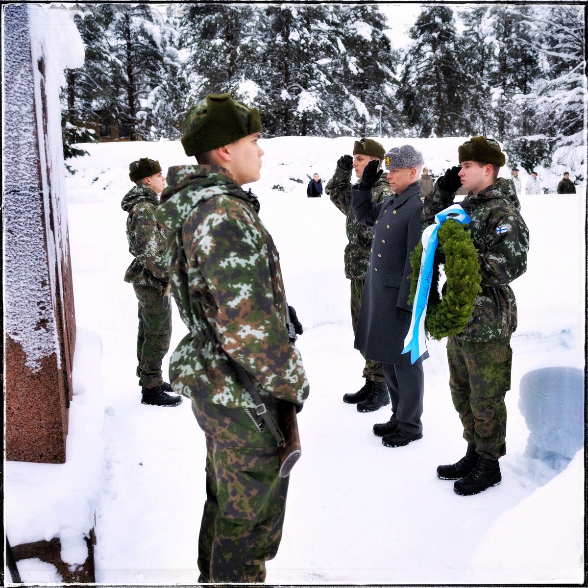 JuhaHollanti's tweet photo. #Lapjp’n vuosipäivä on 11. maaliskuuta. Päivää vietämme Joutselän taistelun (v. 1555) muistoksi. 

Tuossa taistelussa määrällisesti alivoimainen puolustaja löi aktiivisella toiminnallaan maahan tunkeutuneen venäläisen vihollisen🫡🪖🇫🇮 

#Pohjoinenpitää #Jääkäriprikaati #Maavoimat https://t.co/LohXU0Ccyb