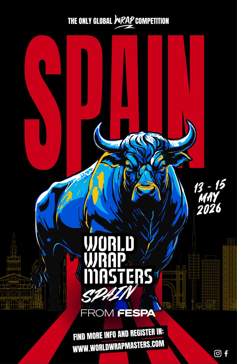 WrappingAcademy's tweet photo. VUELVE LA MAYOR COMPETICIÓN INTERNACIONAL DE WRAPPING A ESPAÑA 🇪🇸
TE LO VAS A PERDER ❓
DÍAS 13 - 15 MAYO 2026.                                                             📍ALTA WRAPPING ACADEMY. ARGANDA DEL REY. MADRID. Más info y registros: https://t.co/3BJkUsECWP https://t.co/yFILf6cLg3