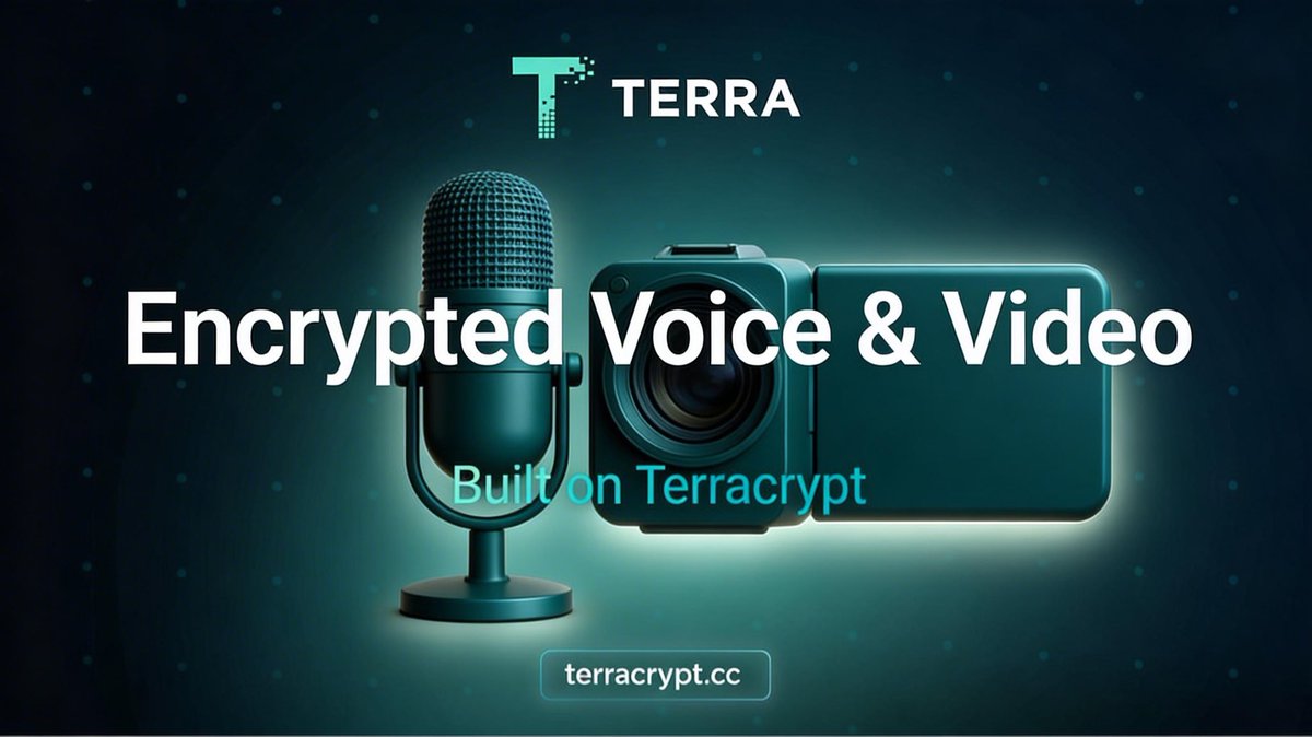 terra_crypt's tweet photo. The first audio and video calls fully protected with post-quantum encryption are now working.

Real-time communication where captured data today cannot be decrypted tomorrow.

No retroactive exposure.
No stored secrets waiting for quantum computers.

Just private communication built for the next era.
We cant wait to see everyone testing it.