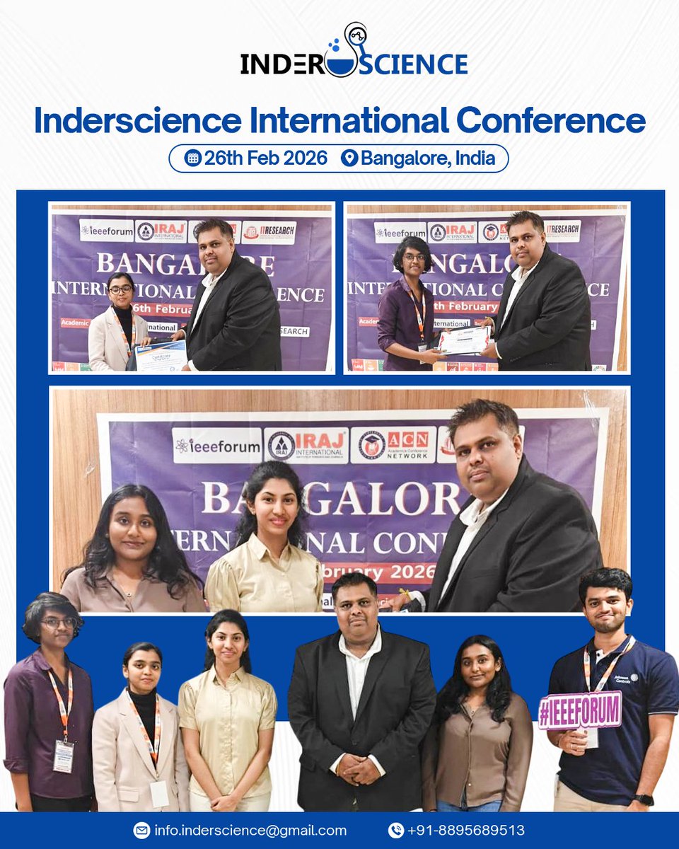 iierdforum's tweet photo. 𝐈𝐧𝐝𝐞𝐫𝐬𝐜𝐢𝐞𝐧𝐜𝐞 𝐈𝐧𝐭𝐞𝐫𝐧𝐚𝐭𝐢𝐨𝐧𝐚𝐥 𝐂𝐨𝐧𝐟𝐞𝐫𝐞𝐧𝐜𝐞 𝟐𝟔𝐭𝐡 𝐅𝐞𝐛 𝟐𝟎𝟐𝟔, 𝐁𝐚𝐧𝐠𝐚𝐥𝐨𝐫𝐞,𝐈𝐧𝐝𝐢𝐚
 #𝐈𝐧𝐝𝐞𝐫𝐬𝐜𝐢𝐞𝐧𝐜𝐞 #𝐂𝐨𝐧𝐟𝐞𝐫𝐞𝐧𝐜𝐞𝐇𝐢𝐠𝐡𝐥𝐢𝐠𝐡𝐭𝐬 #𝐁𝐚𝐧𝐠𝐚𝐥𝐨𝐫𝐞𝐂𝐨𝐧𝐟𝐞𝐫𝐞𝐧𝐜𝐞 https://t.co/5TfCl5TFPZ