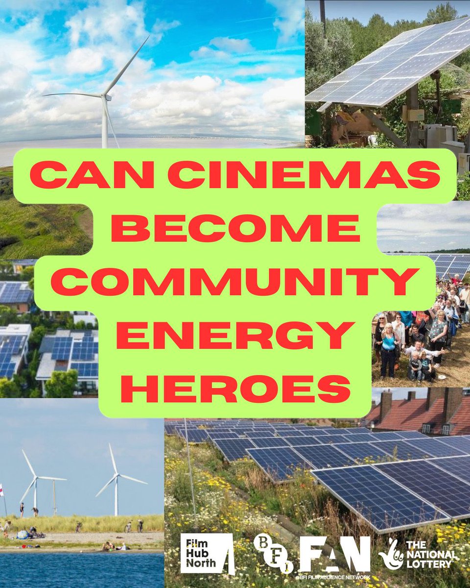 FilmHubNorth's tweet photo. Can your cinema generate more than great screenings? In this free BFI FAN Green Hour we'll hear from community energy experts on how cinemas can be catalysts for renewable investment.

It's your last chance to join us on Wednesday 11 March:  https://t.co/mKK4hOaTl6 🌱 https://t.co/u8cd3PttOr
