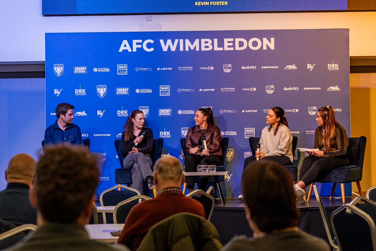 This Wednesday, AFC Wimbledon Women and WOWSA hosted our International Women's Day Panel Event at the Cherry Red Records Stadium. 

Thank you to all of you who joined us! 

More to come 💛💙

#AFCW