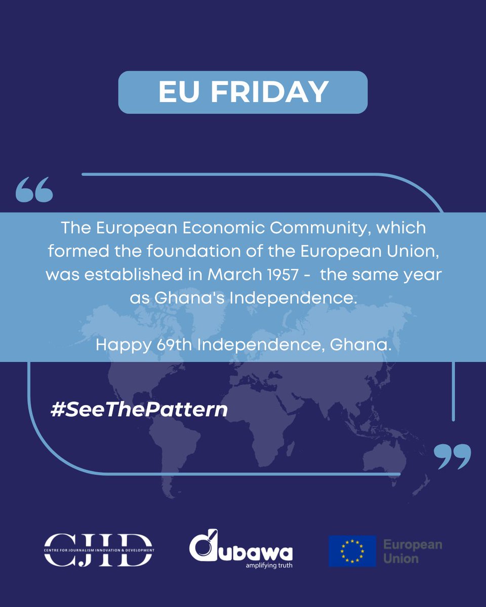Manasseh_Azure's tweet image. Ghana and the European Union share more than friendship - they share a history.
:
:
:
#SeeThePattern
#EUGhana
#CheckTheFacts
#EUFriday
#StopFIMI
#SaveOurDemocracy