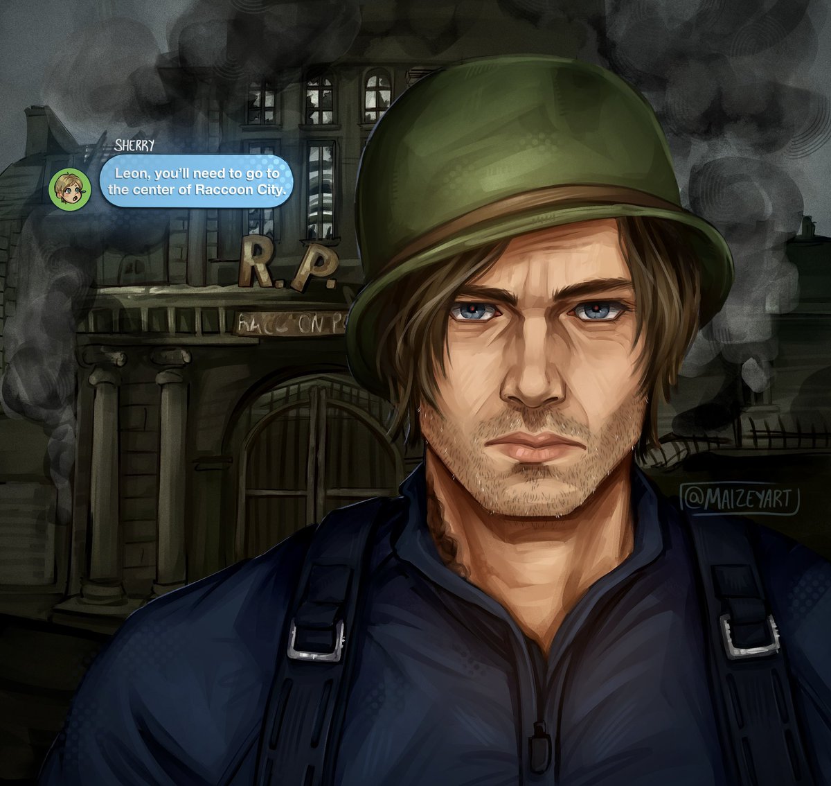 leon approximately 2 seconds after seeing where the gps was taking him #re9 #ResidentEvilReqiuem