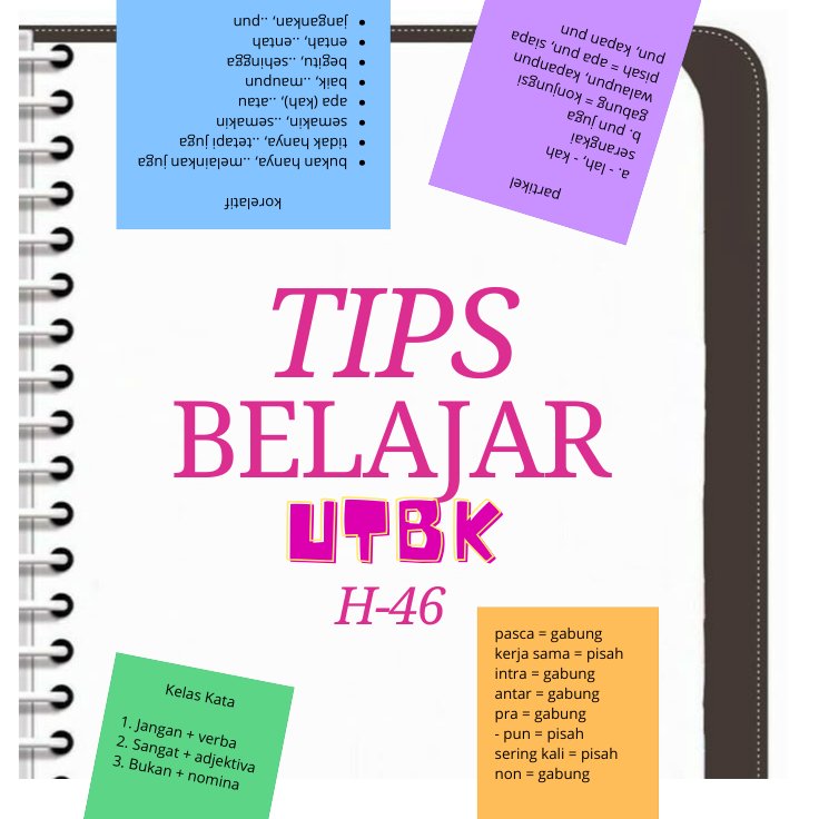 Udah H-46 UTBK tapi masih bingung harus mulai belajar dari mana? 
aku juga sempet ngerasain hal yang sama materinya banyak banget, tapi malah jadi bingung mau mulai dari mana dulu. 

Akhirnya aku nemu cara belajar yang lumayan ngebantu aku, jadi aku share di thread ini ya👇