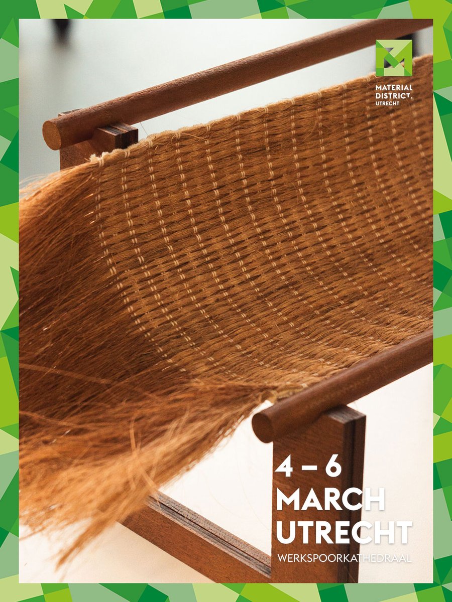 materialdistrct's tweet image. Material of the day: Inherited Future 🍌🧵
By Tumpuk Tindih Studio, these handwoven textiles are made from banana stem fibre, an agricultural by-product.

Discover them at MaterialDistrict Utrecht (4–6 March 2026). 🎟️

#MaterialoftheDay #Material #MaterialDistrictUtrecht #MDU2026