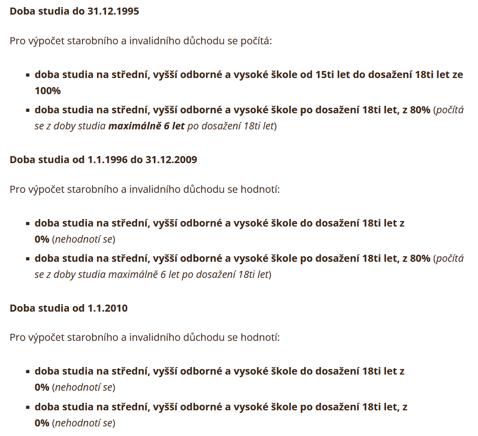 Taky mi tam chybí 5 let vejšky... ne kvůli tomu, že by to nějaká úřednice zapomněla zapsat, ale kvůli tomu, že současná podoba mnoha politik v tomhle státě, byla navržena tak, aby totálně pojebala lidi narozené po roce 1993.

Není to bug, je to feature.