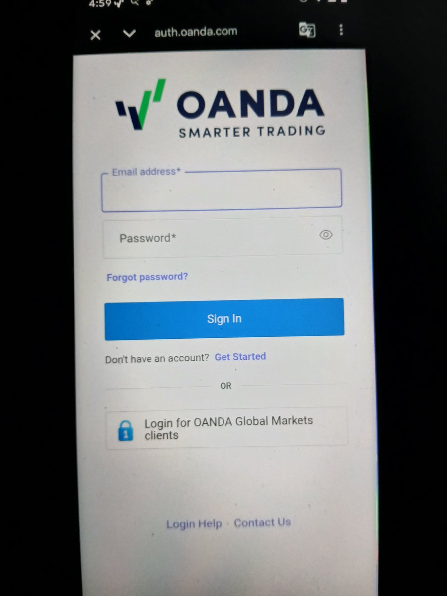 BibbWart's tweet image. @OANDA our mobile apps aren't working again.
It just takes us back to this screen. Too bad, I'm losing money and there's nothing I can do about it.
I wish you guys had a phone we could call but you disconnected the phone too.
Hopefully we can log back in today to close or trades.