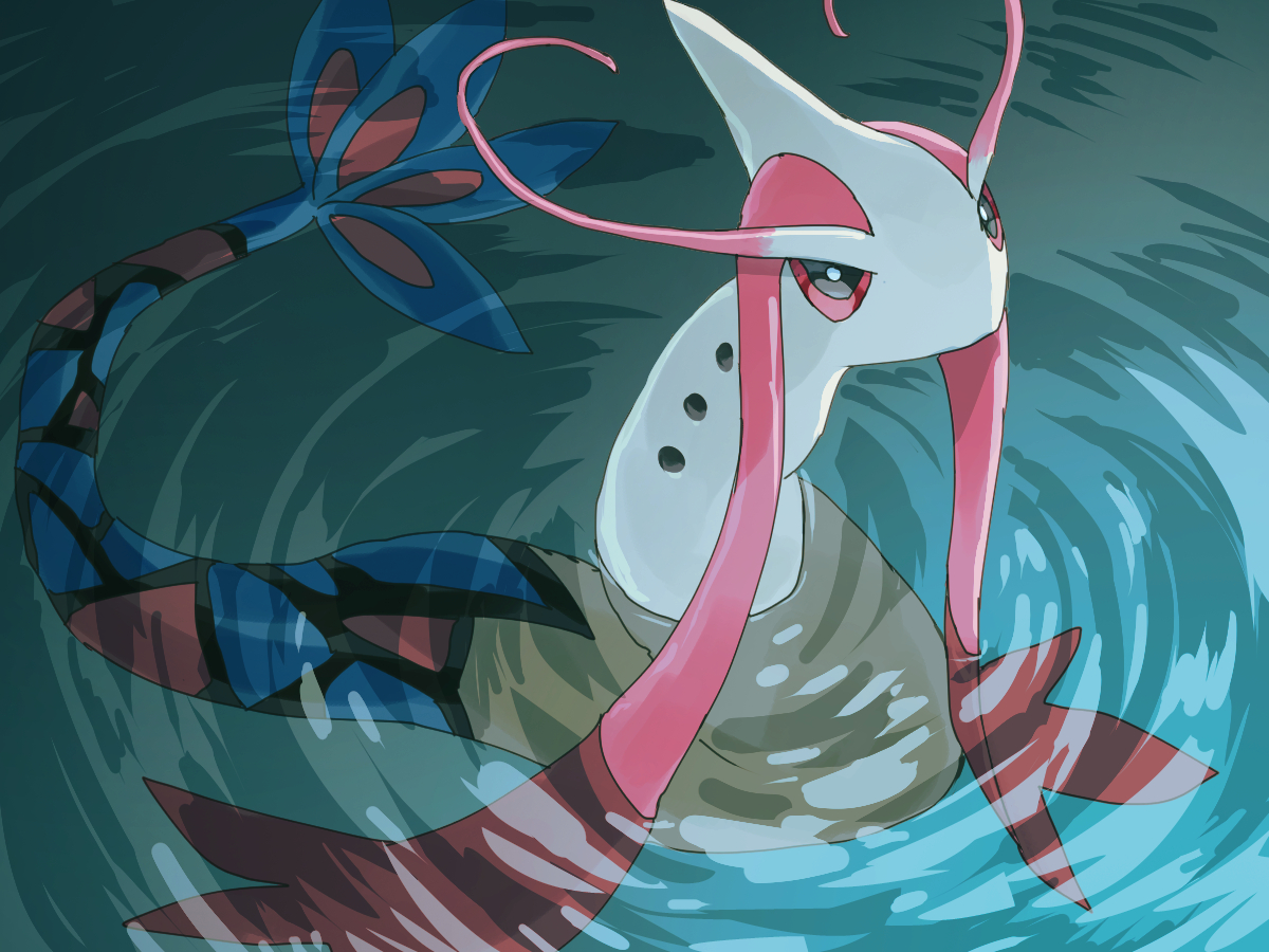 #ミロカロスの日 #ポケモン版深夜の真剣お絵描き60分一本勝負