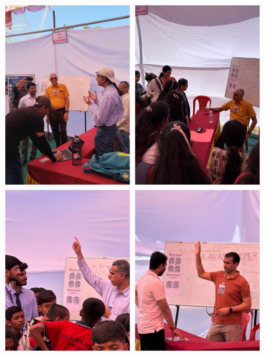 NCRA_Outreach's tweet photo. At #NationalScienceDay2026, the #NCRA stall hosted visitors of all ages, fostering discussions on basic astronomical concepts using posters, a mini-#GMRT model, and our "Ask an Astronomer" corner.
See you again in 2027!
📸: Debangan, Shilkumar https://t.co/6zoZUOHVd1