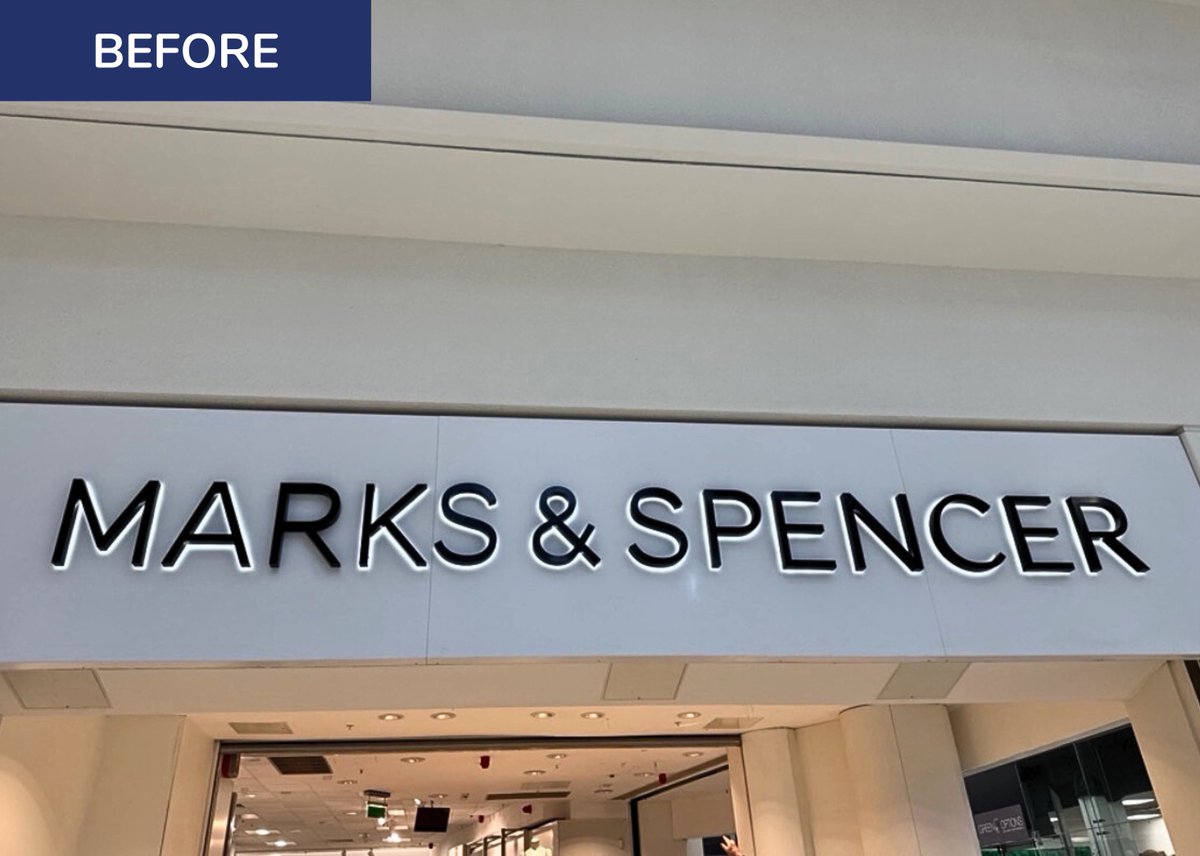 WCS_ltd's tweet image. A bright finish to the first week of March. 💡

Signage illumination repairs completed at @marksandspencer  in Shrewsbury, restoring full brightness to the fascia sign.

Get in touch:
📧 helpdesk@wilsoncontracts.co.uk

#SignageMaintenance #RetailMaintenance #Signage