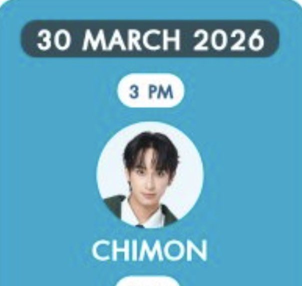 IbanezHanHaNa's tweet photo. [🗓️]มหกรรมงานแฟร์ของ GMMTV  #GMMTVFANIVAL2026
พบกับสินค้าจาก GMMTV SHOP พร้อมร่วมลุ้นสิทธิ์ Fansign และมาพบกับ #ชิม่อน วชิรวิญช์ ที่จะมามอบรอยยิ้มชิชาม่อน ในวันที่ 30 มีนาคม เวลา 15.00น. 

📍 CENTRALWORLD PULSE 7th FLOOR

มาเจอชิม่อนกันน้าา

#ChimonWachirawit #ชิม่อนไงจะใครหล่ะ https://t.co/MBpfJf9U4x