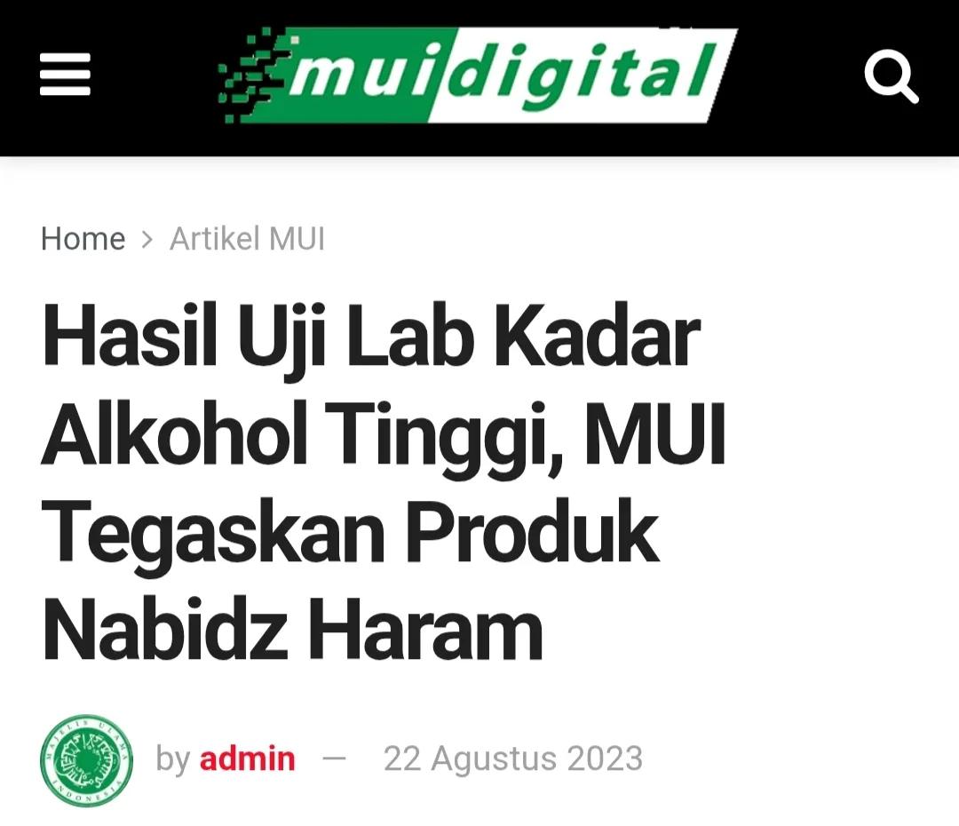 Arbiarso_W's tweet photo. Namanya dibikin berkesan islami, Nabidz, supaya mudah mengklaim halal.

Belum sama klaim-klaim berlebihan soal efek kesehatan dan pengobatannya.

Omong kosong itu yang keluar dari mulutnya. Allah aja berani dia lawan, apalagi manusia. https://t.co/AXjdI9IcNx