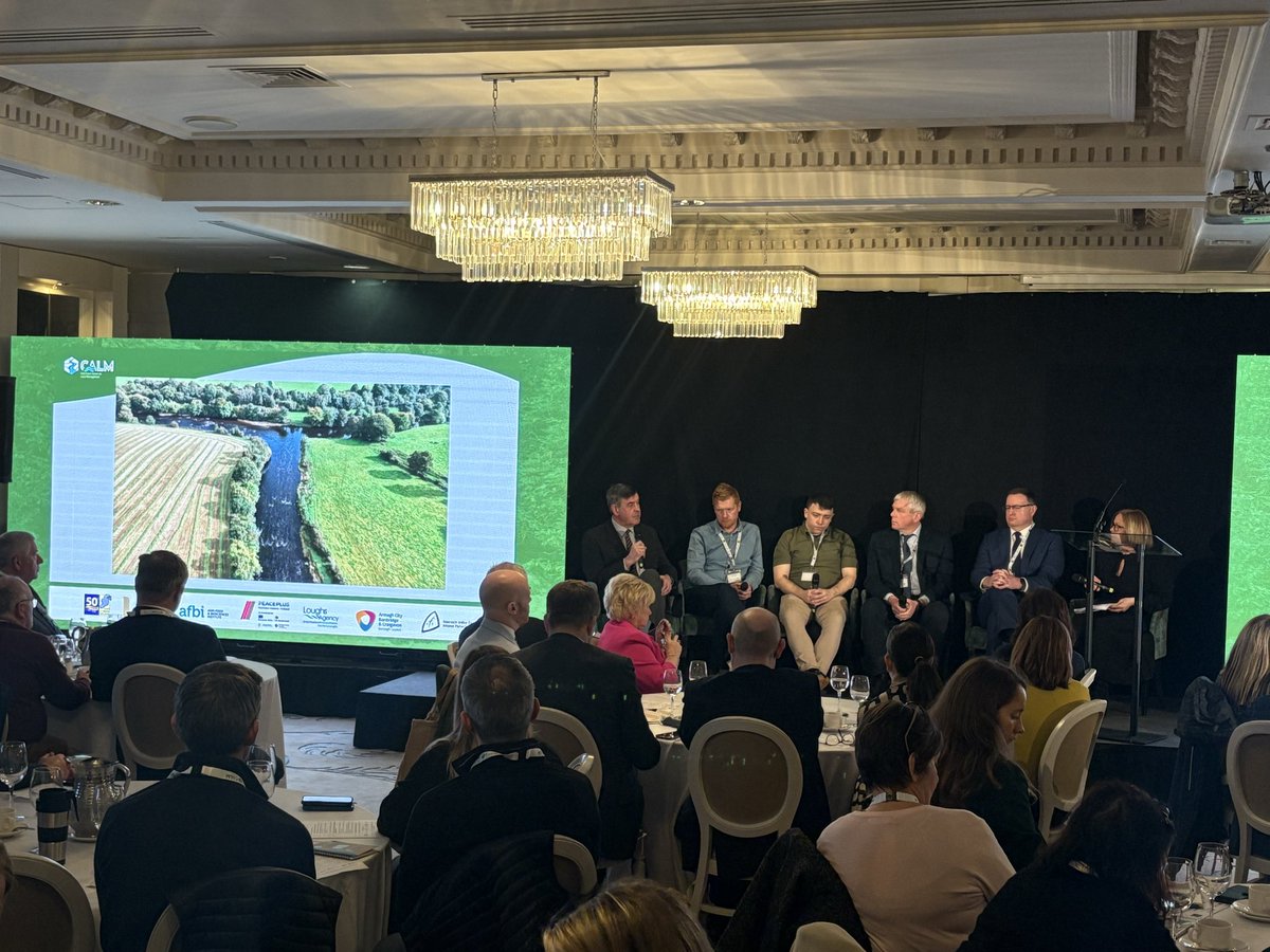 east_border's tweet photo. Delighted to have Minister Andrew Muir MLA from the Dept for Agriculture &amp; Rural Affairs speaking at the launch of the PEACEPLUS CALM Catchment Action for Local Management Project in Carlingford today @SEUPB @loughsagency @AFBI_NI @InlandFisherIE @UlsterUni @abcb_council https://t.co/3dRjgVBcAC