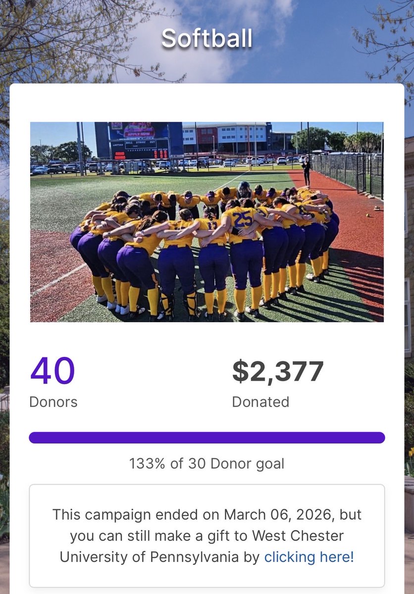 WCU Softball tweet media