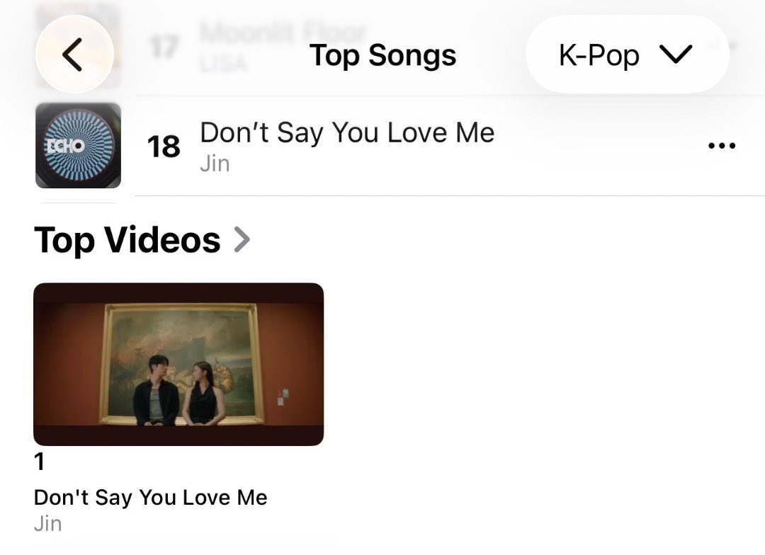 Apple Music Top Songs Philippines🇵🇭

(chart as of March 6, 2026)

‘Don’t Say You Love Me’ on K-Pop Chart

Top Songs #18 (+2)🆘🆘🆘
Top Videos #1 (=)

New March playlist: tinyurl.com/MarchW10AppleM…