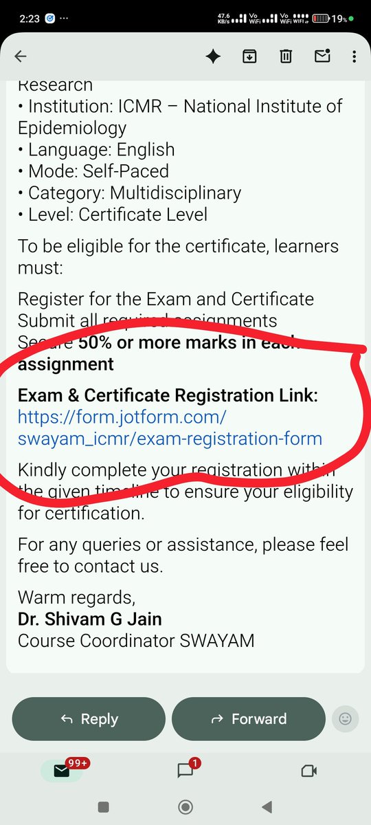 DrAmitR's tweet photo. The fraudent registration link mentioned in the email https://t.co/Mksy1n5ZFX