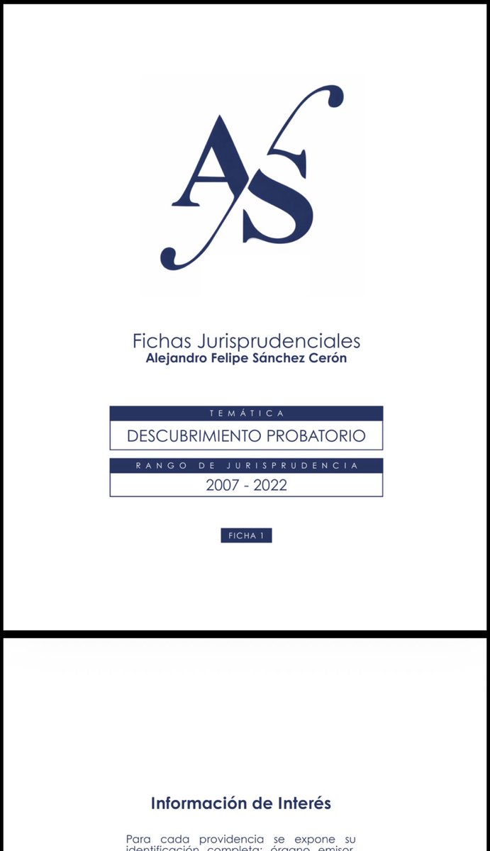 alfesac's tweet photo. 🚀 Empiezo a publicar aquí fichas jurisprudenciales breves sobre temas clave del proceso penal.

La idea es simple:
tomar decisiones importantes y condensarlas en reglas claras para la litigación.

Cada ficha incluirá:

📄 Decisión
⚖️ Radicado y magistrado ponente
🧠 Comentario práctico para litigación
🔗 Enlace para descargar la providencia

Arrancamos con descubrimiento probatorio.

En los próximos días iré compartiendo nuevas fichas sobre otros temas relevantes del proceso penal.