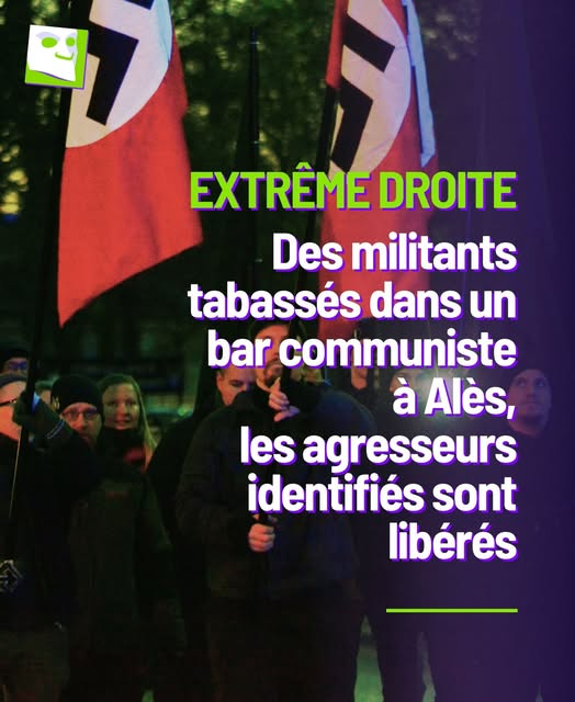 À Alès, plusieurs personnes ont été lourdement blessées après l’irruption de néofascistes venus en découdre dans un bar communiste, le Prolé. Une attaque politique, brutale, qui illustre un climat inquiétant où l’extrême droite n’hésite plus à passer à l’acte. [Fil à dérouler] 🧵