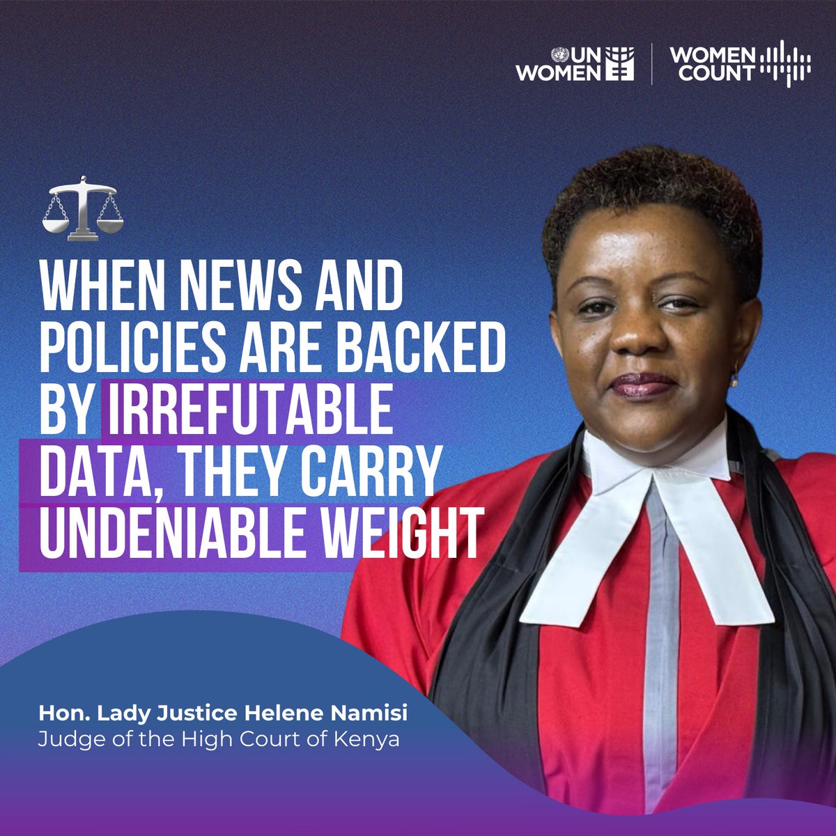 Justice should be a powerful tool in restoring the dignity of women and girls, ensuring that their voices are heard and their rights are upheld. #IWD2026 #WomenCount
